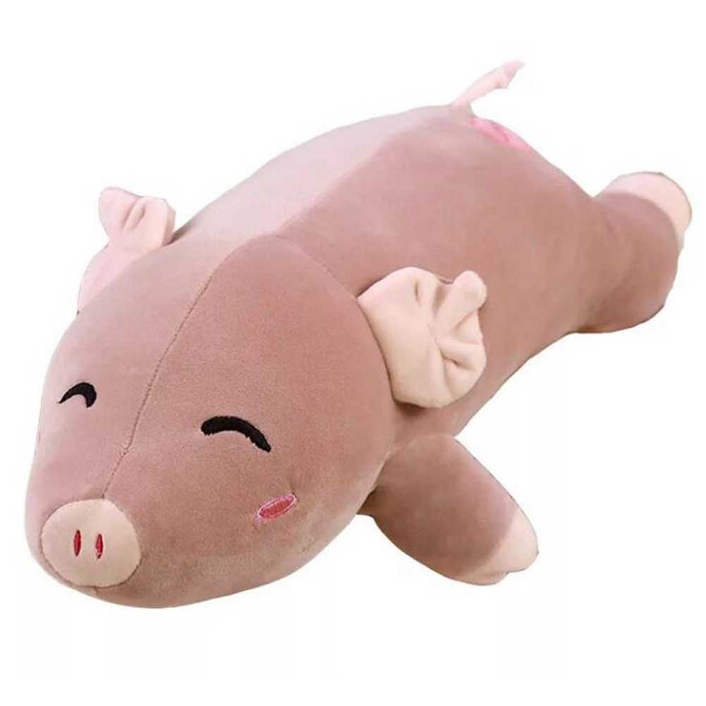 21 in. Simulation Pig Plush Doll 3D Animal Piggy Throw Pillow Bed Sofa Cushion