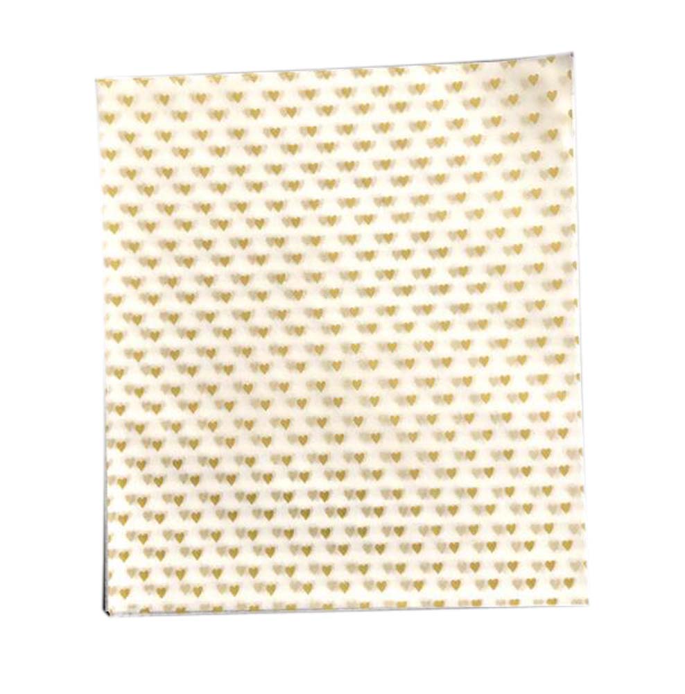 Picture of Panda Superstore PS-HOM678533011-ELA00300 Golden Love Pattern Wax Greaseproof Baking Paper - Set of 50