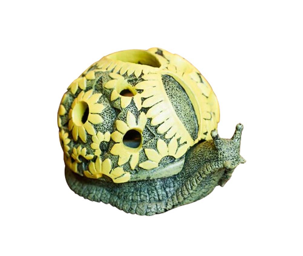 Creative Gifts Resin Portable Snail Ashtray, Multi Color