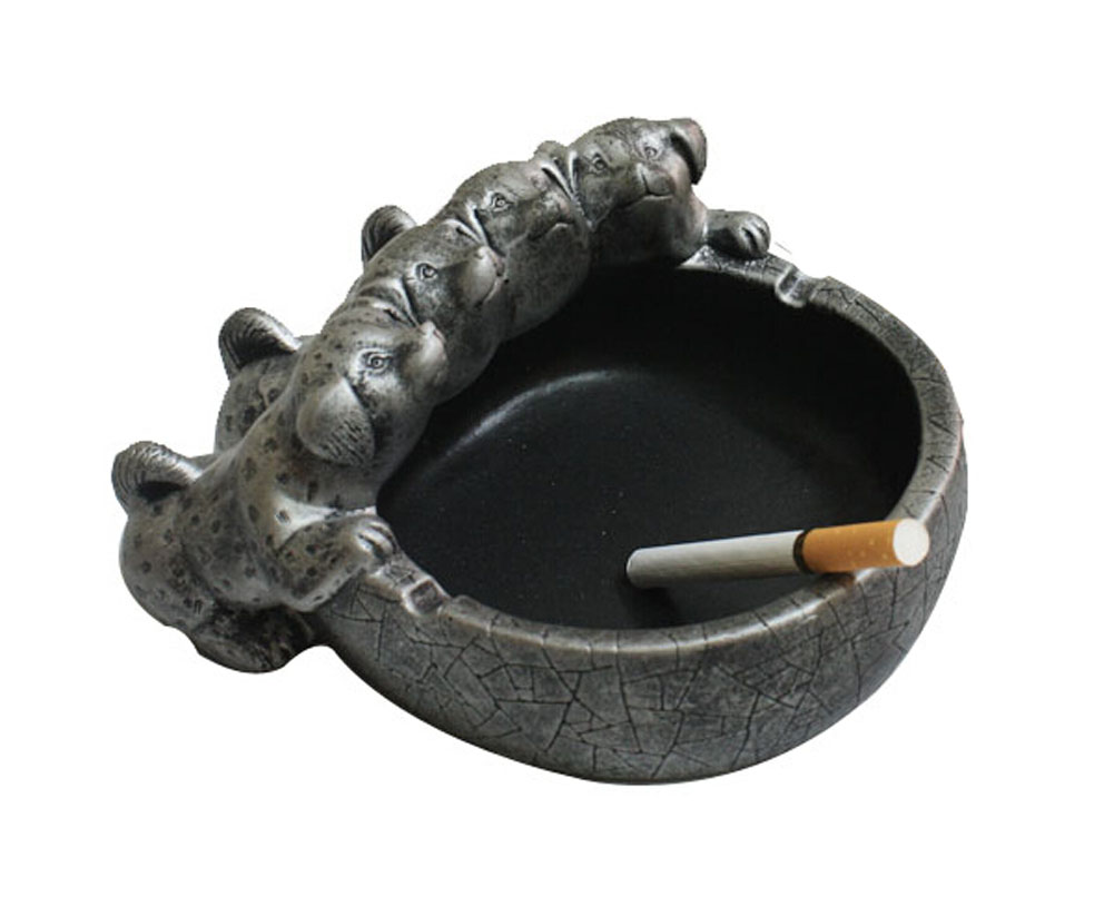Creative Gifts Fashion Practical Ashtray, Retro Silver