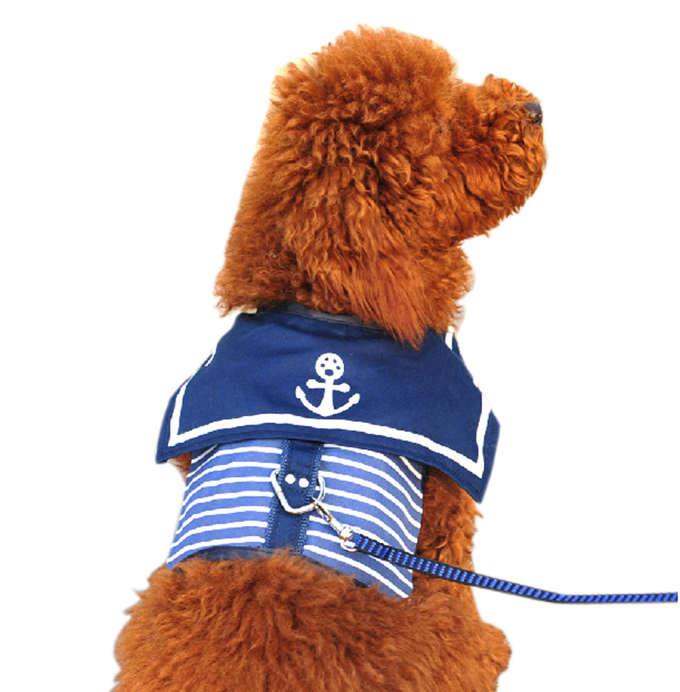 Picture of Panda Superstore PS-PET2975313011-YOUNG00899 Cute Apparel Puppy Clothes Dog Apparel for Bust, Navy - 14-17 in.