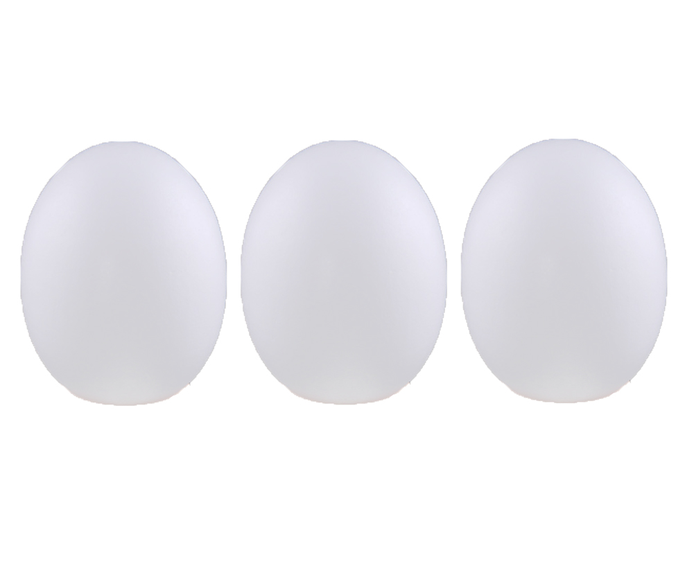 Wooden Blank Easter Eggs Kids Children DIY Creative Paintable Decoration, White - 12 Piece