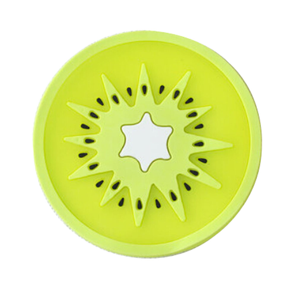 Picture of Panda Superstore PS-HOM3742001-RAY00041 Lovely Fruit Cup Mats Kitchenware Round Coasters Bowl Mats, Fruit Green - Set of 5
