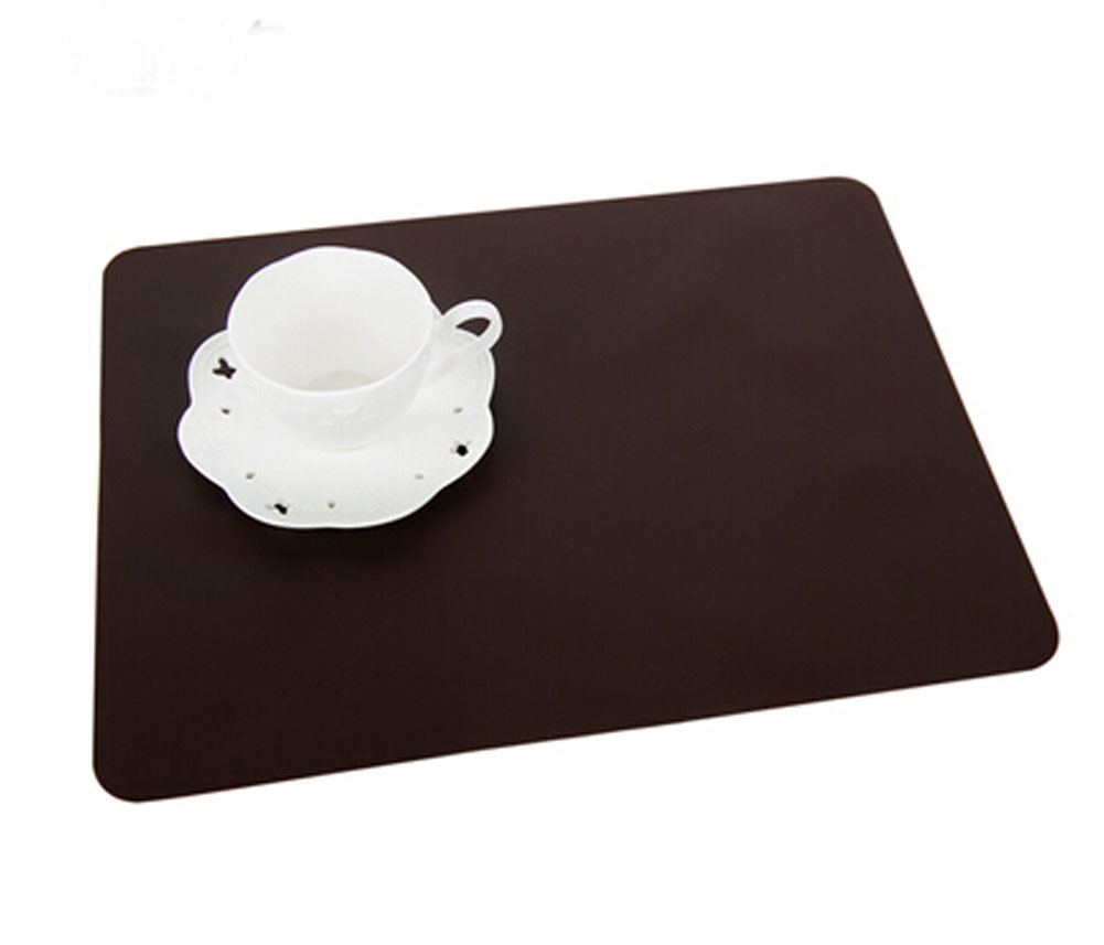 Picture of Panda Superstore PS-HOM3742001-RAY00046 Lovely Food Grade Silica Gel Place Mats Kidss Placemats, Coffee - Set of 2