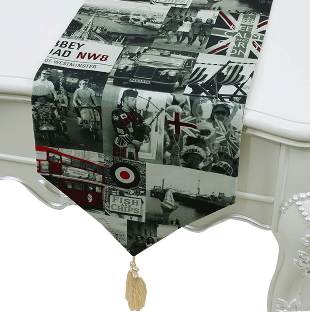 Picture of Panda Superstore PS-HOM3742021-LILY01319 Runner Flag Coffee Table Cloth - 33 x 150 cm