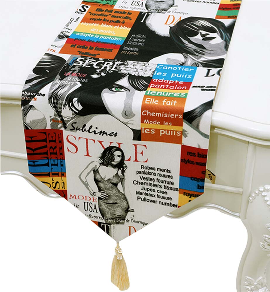Picture of Panda Superstore PS-HOM3742021-LILY01321 Fashion Table Runner Coffee Table Cloth - 33 x 150 cm