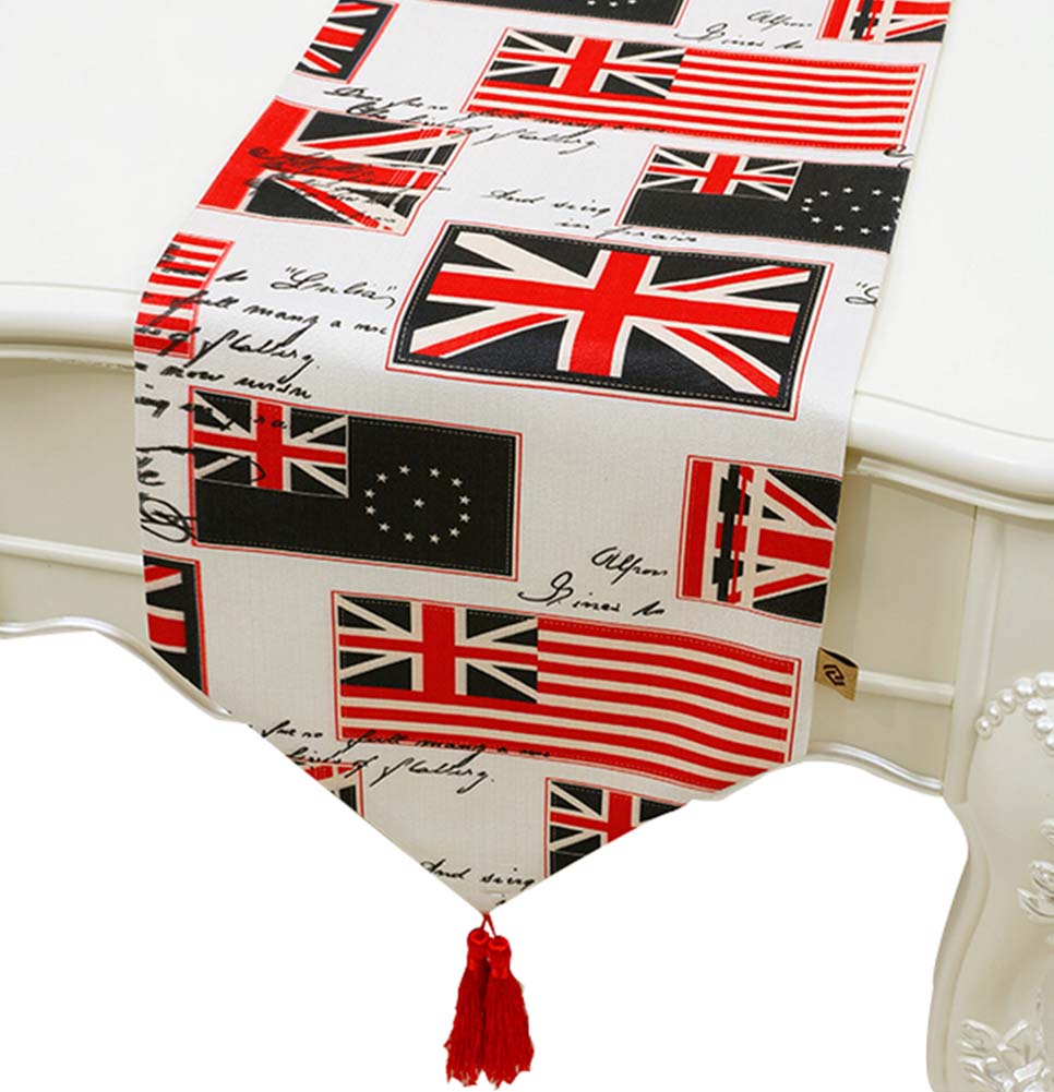 Picture of Panda Superstore PS-HOM3742021-LILY01328 British Style Coffee Table Runners Tablecloths - 33 x 200 cm