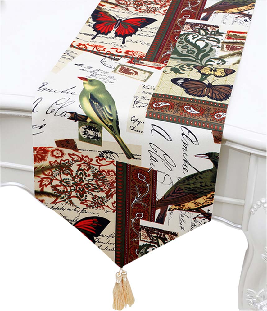 Picture of Panda Superstore PS-HOM3742021-LILY01332 33 x 200 cm Pastoral Fashion Table Runners Coffee Table Cloth