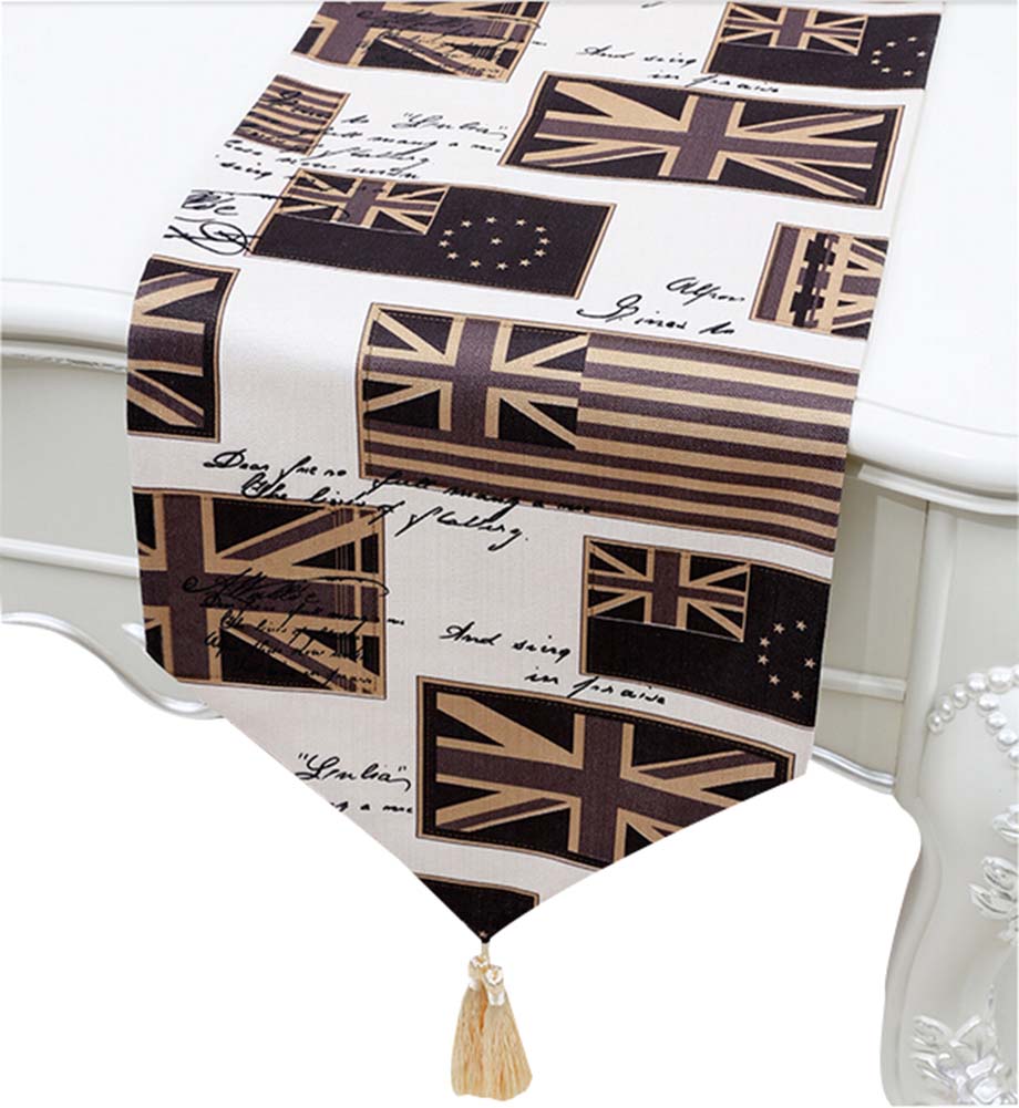 Picture of Panda Superstore PS-HOM3742021-LILY01333 Fashion Table Runners Coffee Table Cloth, British Flag - 33 x 200 cm