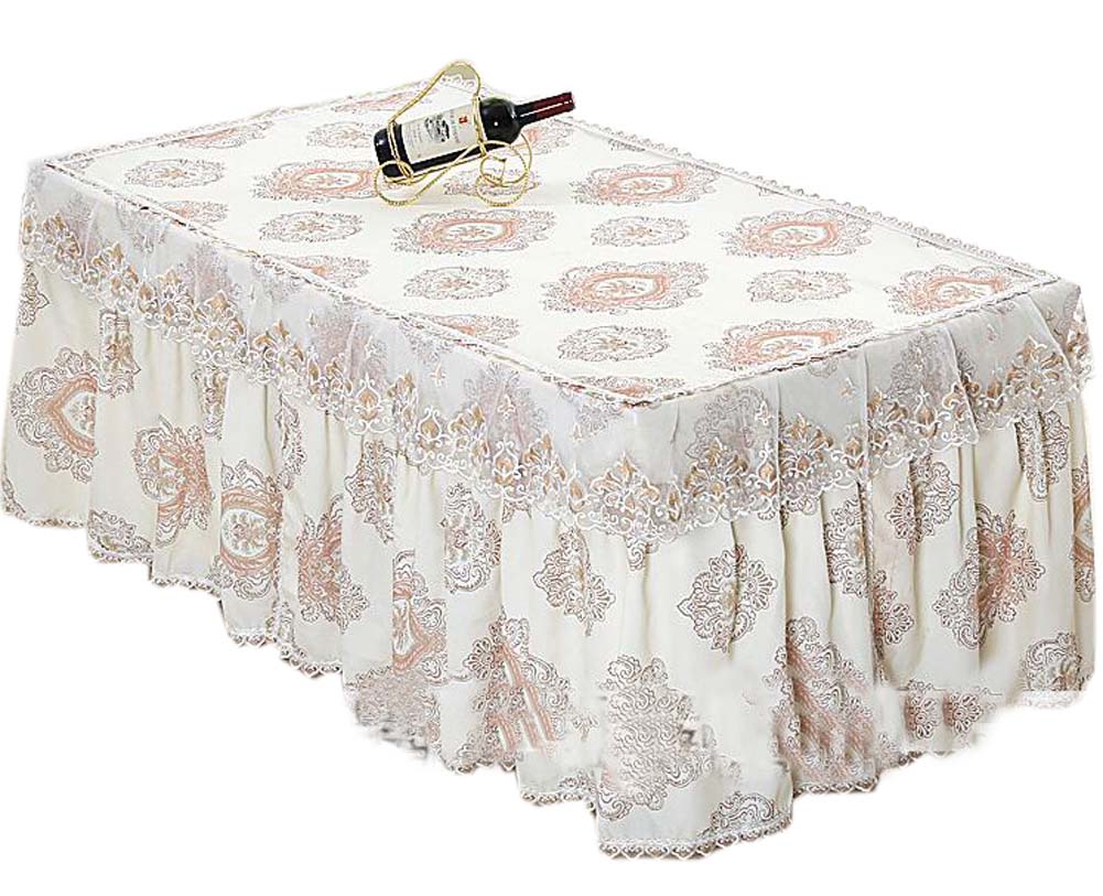 Picture of Panda Superstore PS-HOM3742031-YAN00731 Palace Style Cover Coffee Tablecloth Dustproof Lace Tablecloth, Coffee
