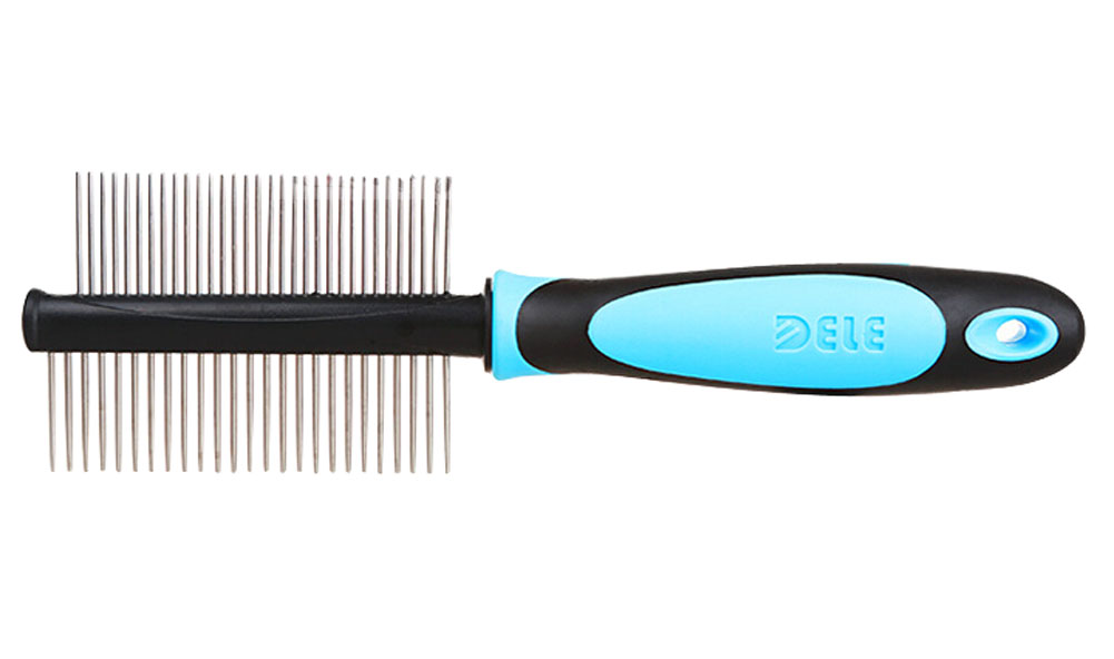 Picture of Panda Superstore PS-PET2975366011-ALAN01796 Double-Side Grooming Comb for Dogs & Cats Flea Combs&#44; Blue