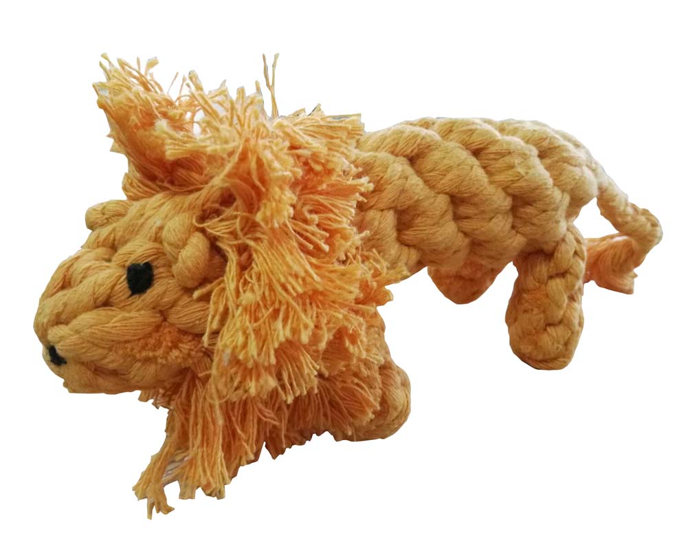 Knot Rope Ball Chew Dog Puppy Toy Pet Cute Lion Chew Toy