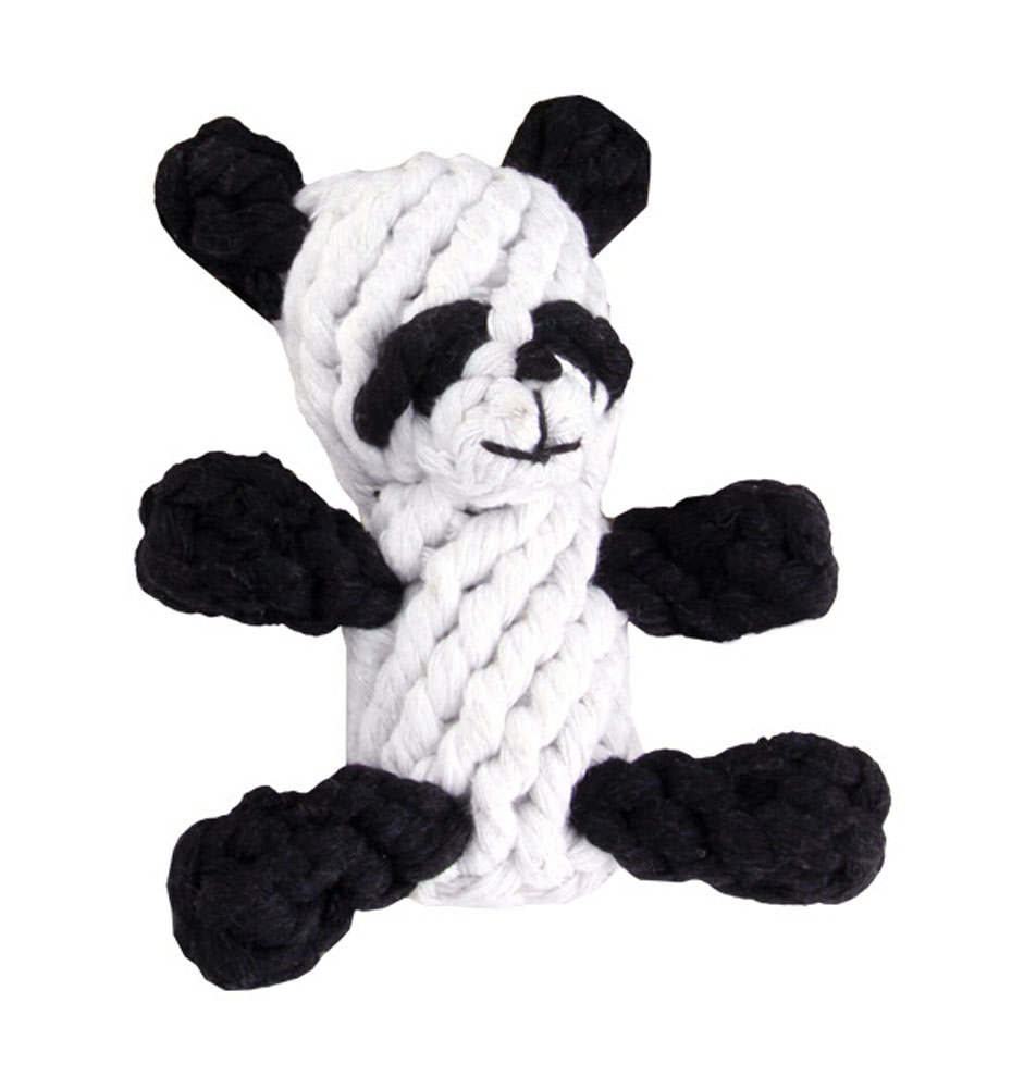 Knot Rope Ball Chew Dog Puppy Toy Pet Chew Toy Cute - Panda