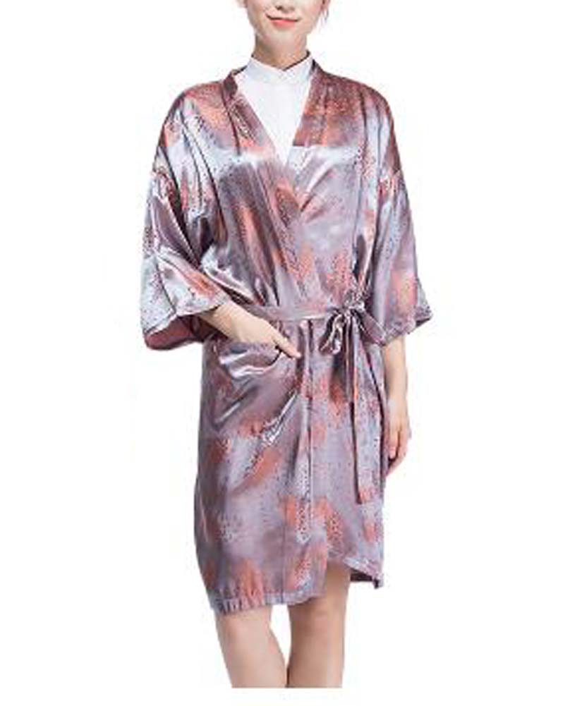 Gown Upscale Robes Beauty Salon Smock for Clients, Maple Leaves