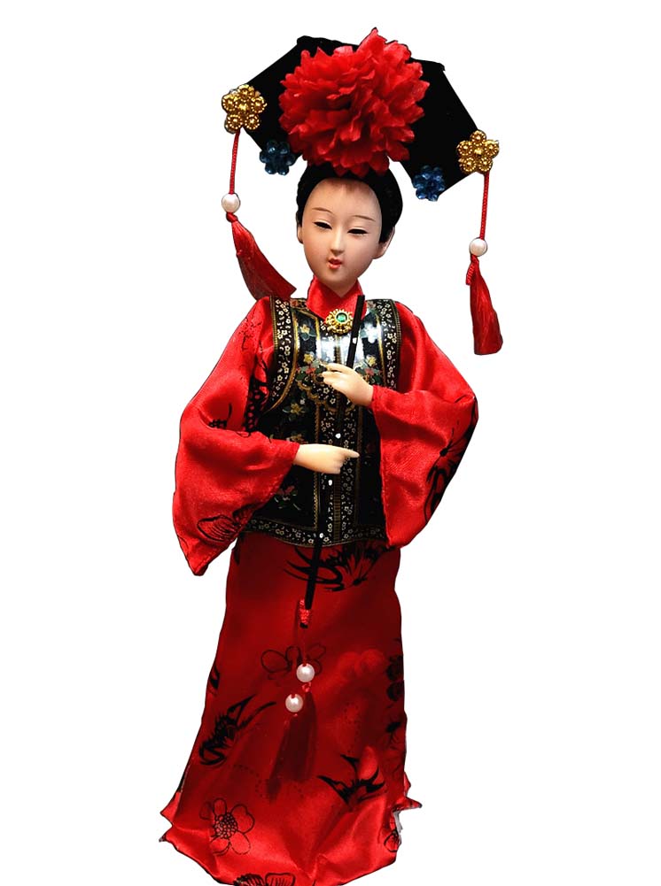 Picture of Panda Superstore PS-TOY3245219011-CHRIS01352 Classical Dolls Chinese Characteristics Gift Silk Souvenir Handmade Dolls