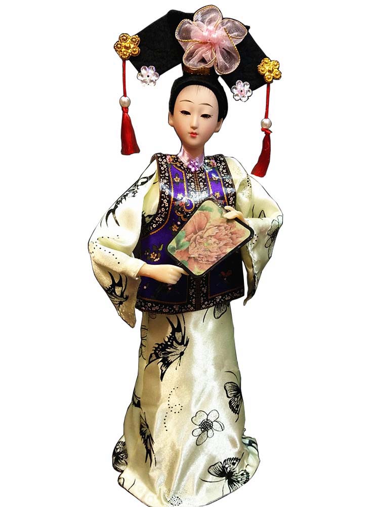 Picture of Panda Superstore PS-TOY3245219011-CHRIS01354 Handmade Dolls Classical Dolls Chinese Characteristics Gift Silk Souvenir