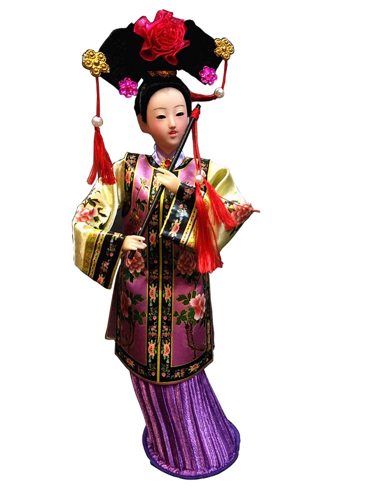 Picture of Panda Superstore PS-TOY3245219011-CHRIS01360 Dolls Chinese Characteristics Gift Silk Classical Dolls Souvenir Handmade