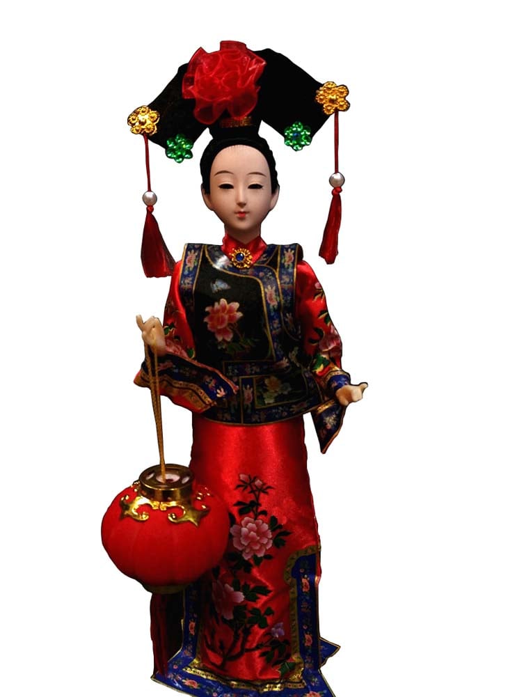 Picture of Panda Superstore PS-TOY3245219011-CHRIS01361 Handmade Dolls Chinese Characteristics Gift Silk Classical Dolls Souvenir