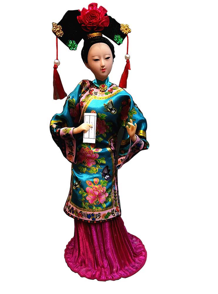 Picture of Panda Superstore PS-TOY3245219011-CHRIS01363 Dolls Souvenir Handmade Dolls Chinese Characteristics Gift Silk Classical
