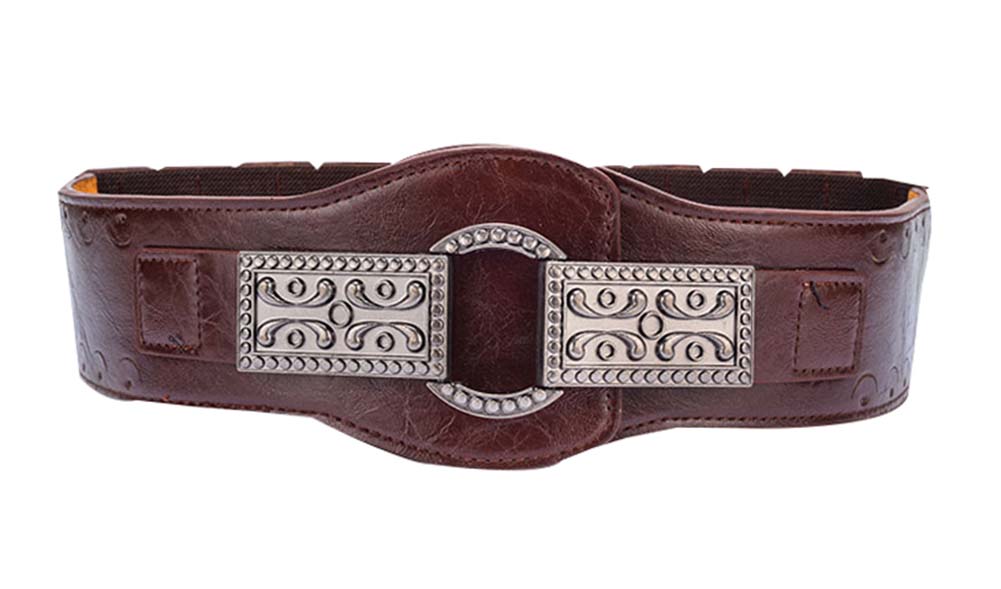 Picture of Panda Superstore PS-CLO2474940011-LILY01560 Womens Retro Carved Buckle Waist Elastic Closure Belts, Multicolor