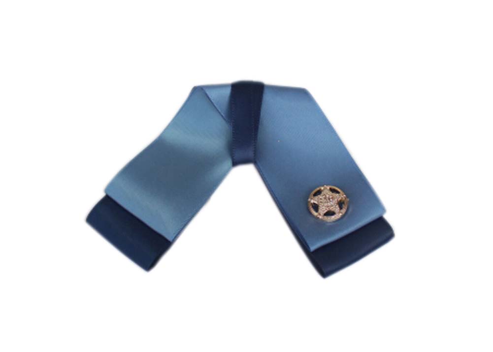 Picture of Panda Superstore PS-CLO2474955011-YAN00462 Womens Formal Wear Professional Neckties - Dark Blue Two Layers