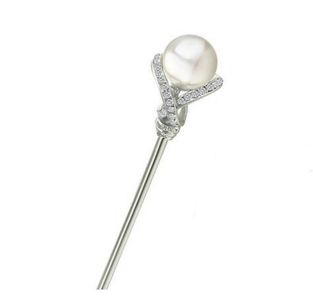 Picture of Panda Superstore PS-BEA11058091-YAN00759 Classical Style Bead Metal Rhinestones Hairpin