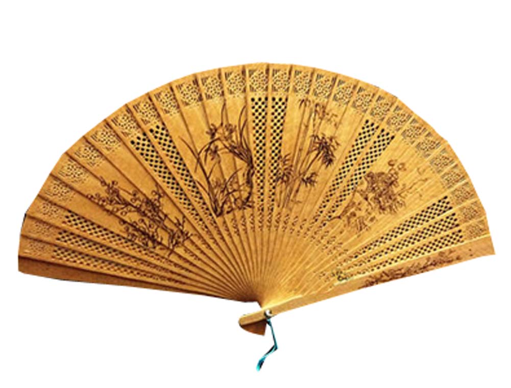 23 x 38 cm Chinese Hand Held Folding Fan