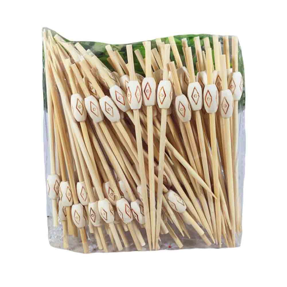Disposable Ethnic Style Bamboo Cocktail Picks - 200 Piece