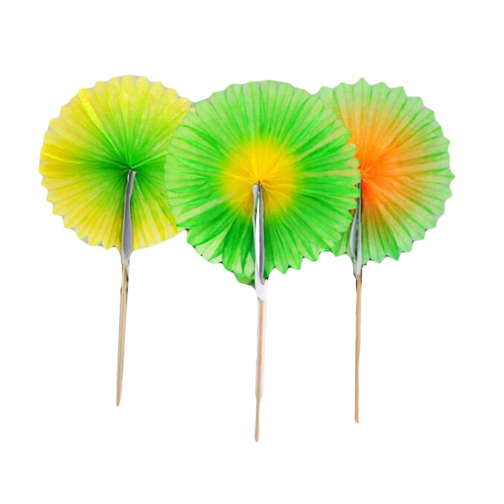 Disposable Flower Paper Garland Cocktail Picks - 60 Piece