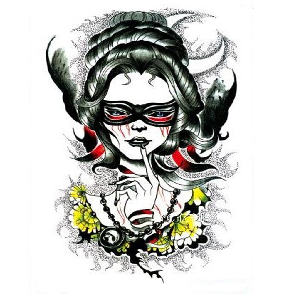 Picture of Panda Superstore PS-BEA6344642011-JESSICA00268 Fashion Cool Portrait Waterproof Temporary Body Tattoo Stickers