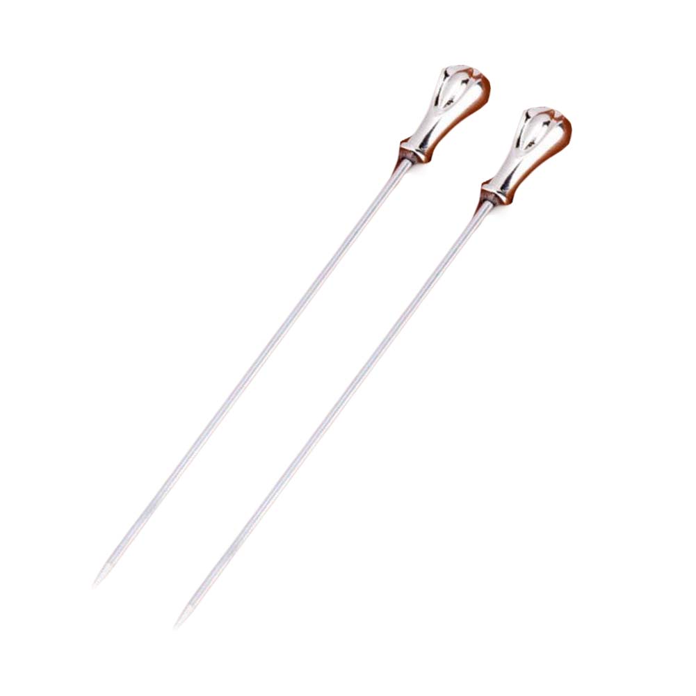 Stainless Steel Sceptre Shape Cocktail Picks Bar Tools - 2 Piece