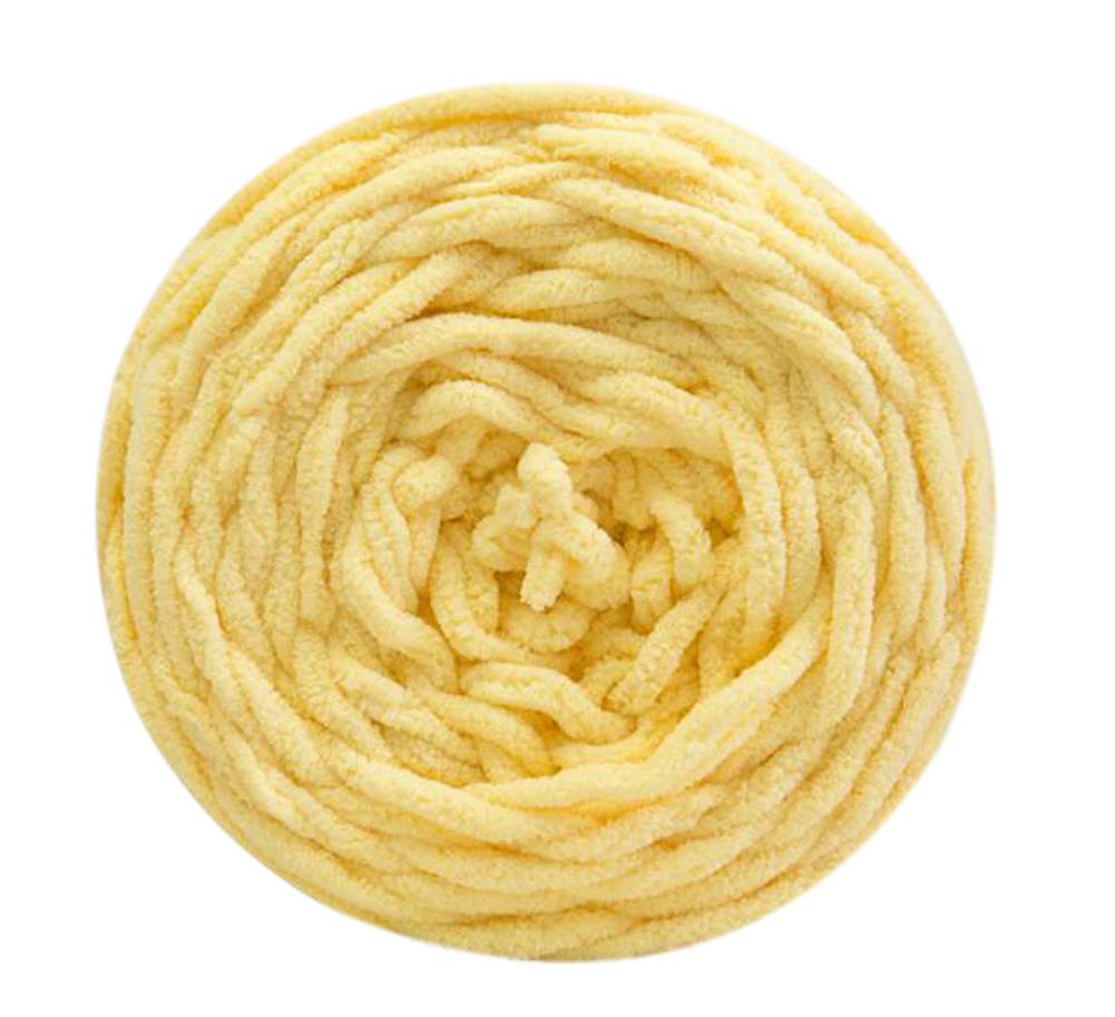 Picture of Panda Superstore PS-HOM262625011-YAN01781 Milk Cotton Hand-Woven Scarf Warm Soft Yarns, Yellow - Set of 3