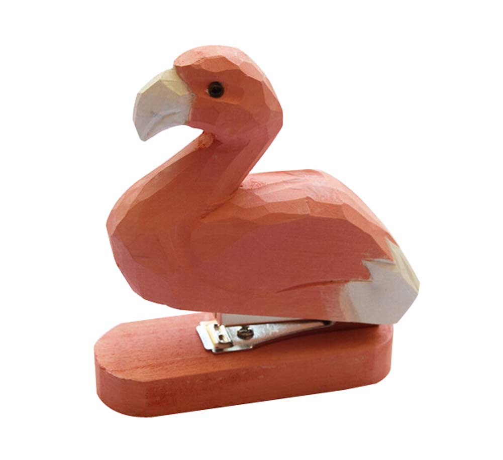 Beautiful Stylish Design Mini Portable Stapler - Flamingo