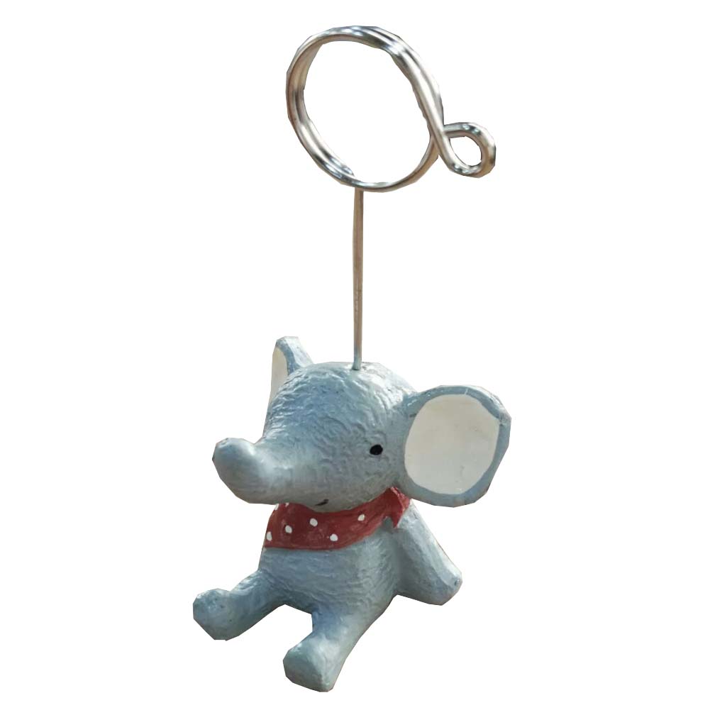 Cute Pretty Elephant Memo & Photo Holder