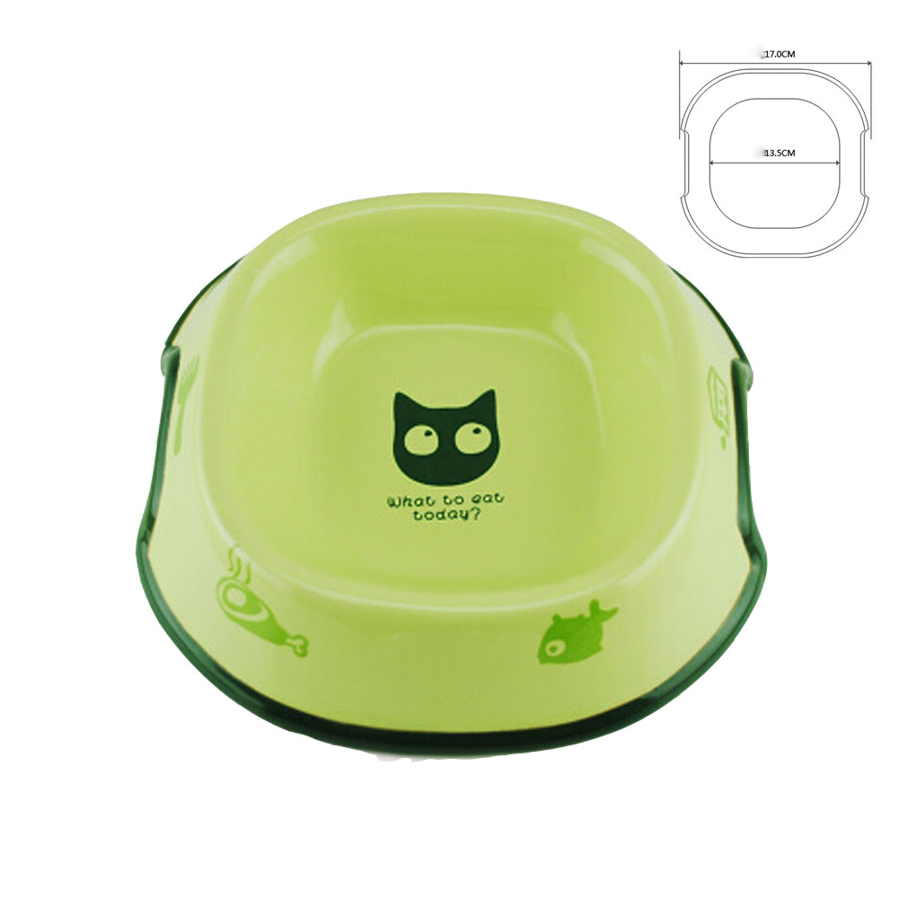 Picture of Panda Superstore PS-PET2975261011-JENNY01084 5 in. Lovely Environmental Protection Ceramic Cat Food Bowl&#44; Green - 17 x 13.5 cm