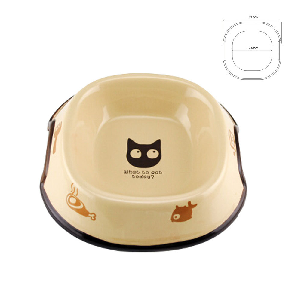 Picture of Panda Superstore PS-PET2975261011-JENNY01086 5 in. Lovely Environmental Protection Ceramic Cat Food Bowl&#44; Khaki - 17 x 13.5 cm