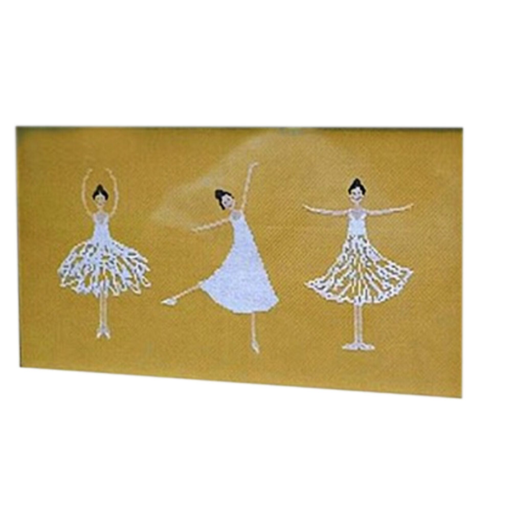 Picture of Panda Superstore PS-HOM12897241-JESSICA00981 14.9 x 7.8 in. Lovely Ballet Girls DIY Cross-Stitch Embroidery Kits Art Craft - 11 Count