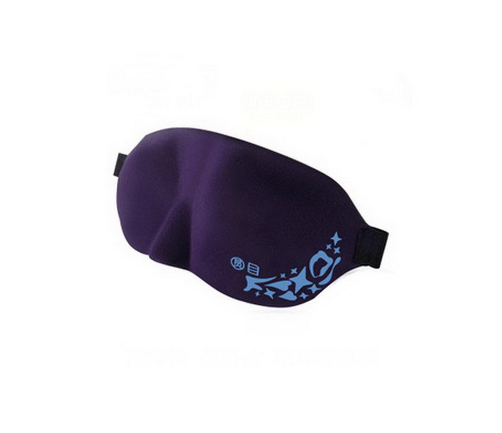 Picture of Panda Superstore PS-BEA11061971-ALAN00027 Eye Mask Eyepatch Blindfold Shade Sleep Aid Cover Light Guide Relax - Purple