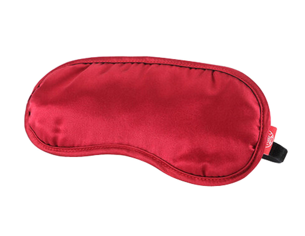 Picture of Panda Superstore PS-BEA11061971-ALAN00072 Mulberry Silk Sleep Eye Mask with Strap - Wine Red