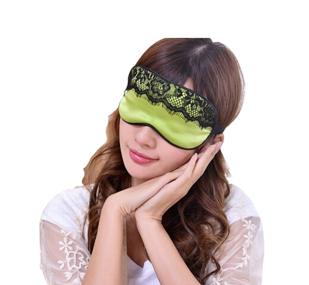 Picture of Panda Superstore PS-BEA11061971-ALAN00087 Soft Silk Lovely Eyeshade Sleep Eye Mask - Oyster Green
