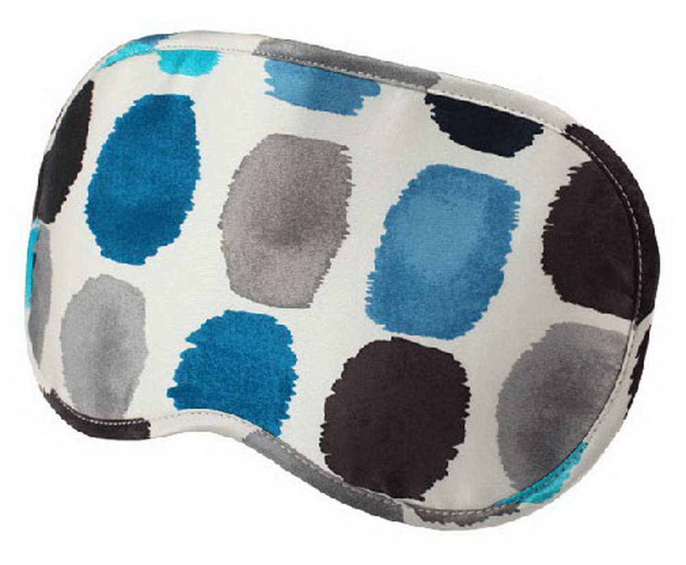 Picture of Panda Superstore PS-BEA11061971-ALAN00559 Lovely Mulberry Silk Eyeshade Sleep Eye Mask - Wave Point Blue