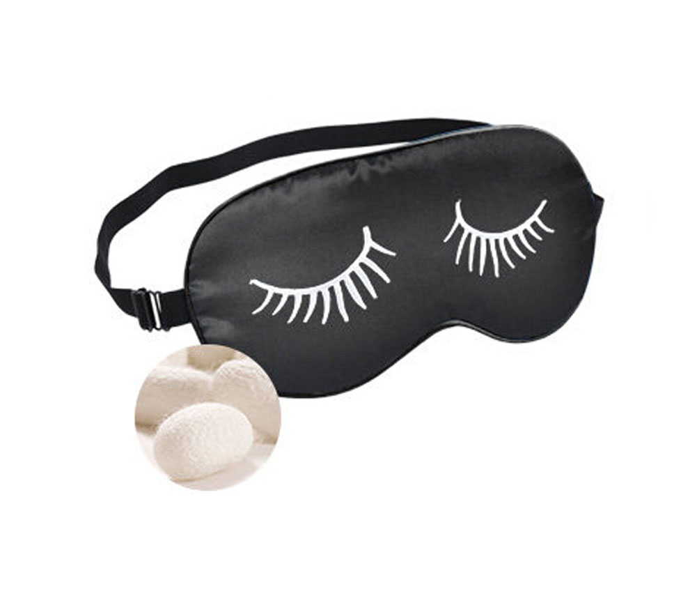 Classic Silk Cute Eyeshade Sleep Eye Mask - Long Eyelashes
