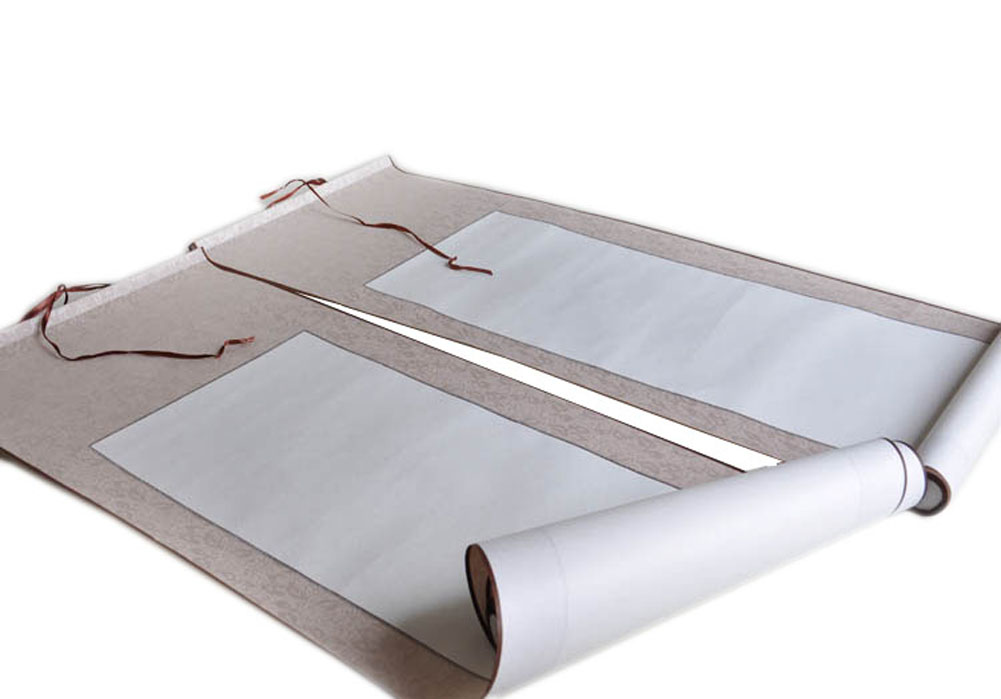 PS-OFF1069736-EMILY02585 Dui Lian Xuan Paper Scroll Handmade Hanging Scroll, Set of 2