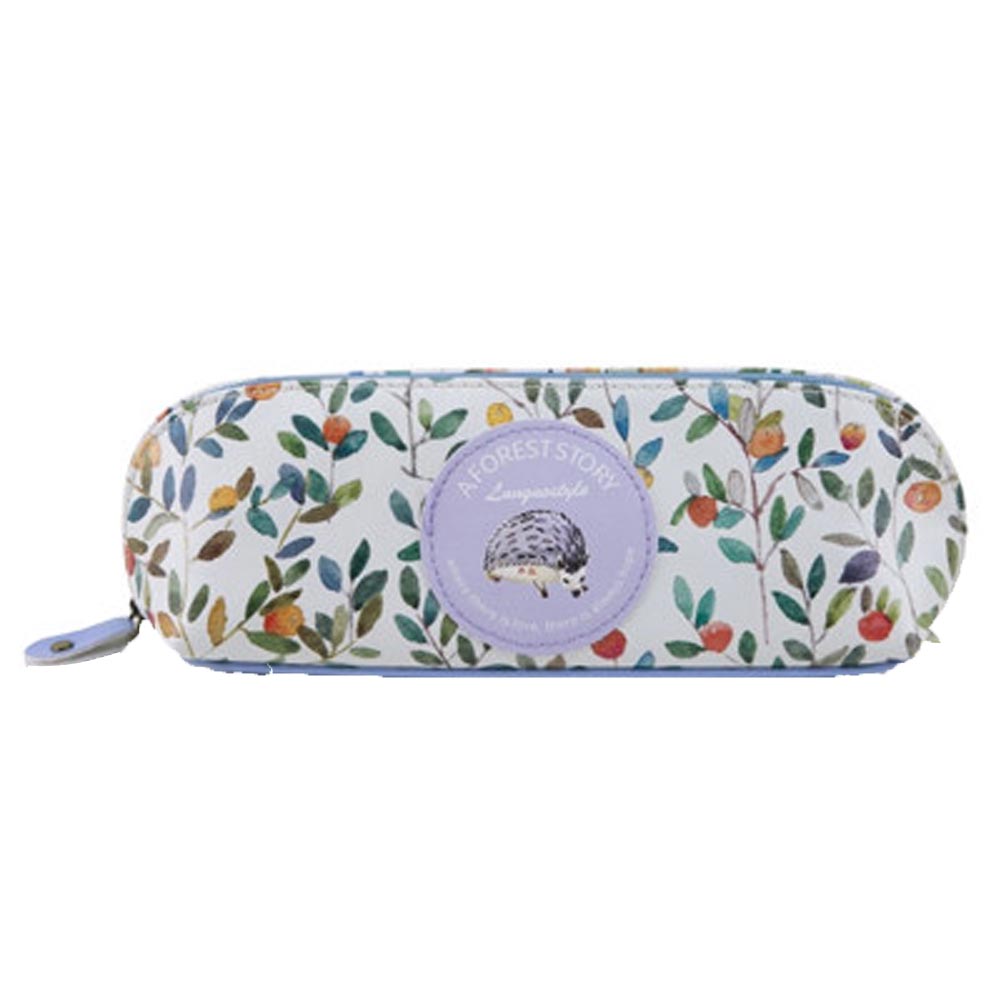 Big Size 20 x 7.5 x 6 cm Simple Pattern PU Pencil Cases Pencil Box