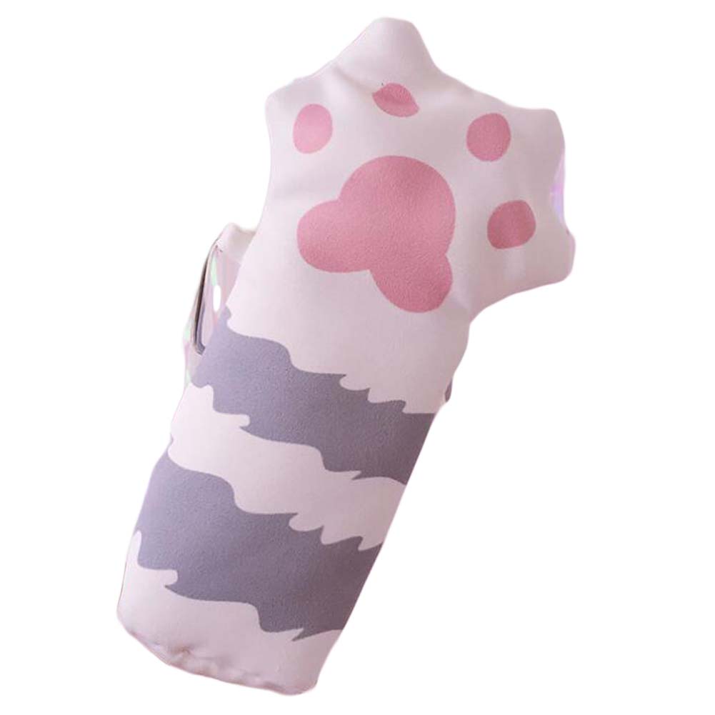Cat Paw Cloth Pencil Holder Grey Pencil Bags Cute Case School Supplies