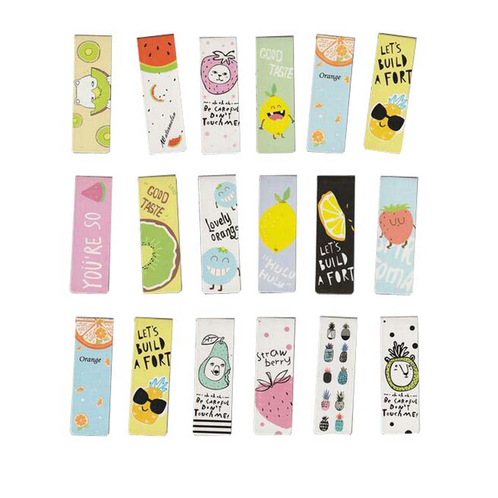 Fruit Pattern Cute Bookmarks Beautiful Paper Bookmarks Gift