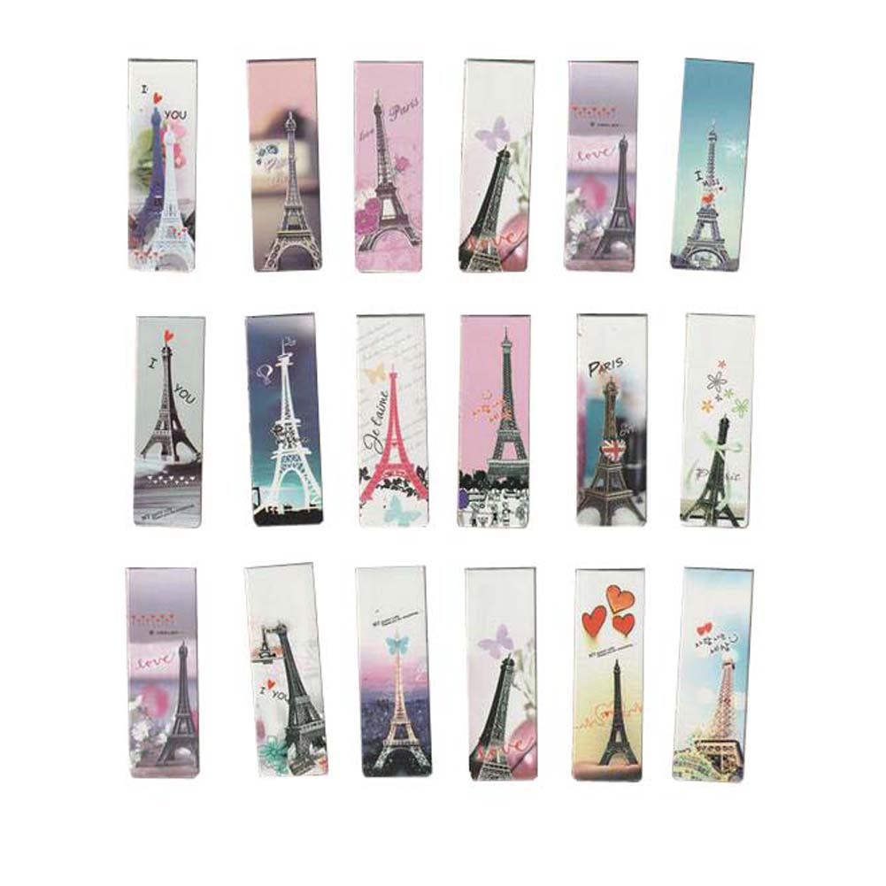 PS-OFF16282131-VICKY00140 Creative Lovely Tower pattern Bookmarks, Ideal Gift for Friends, Set of 18