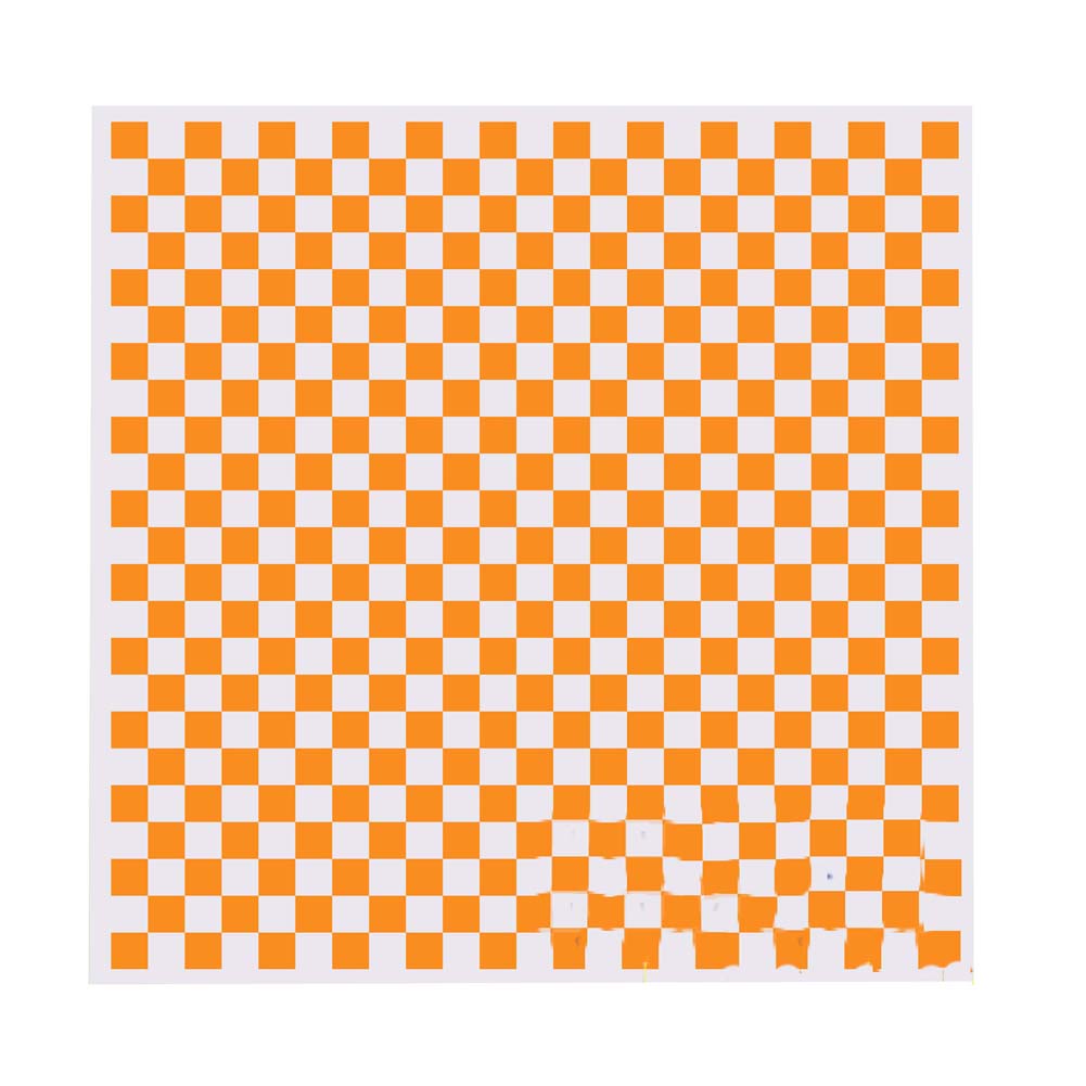 Baking Grease-Proof Wax Hamburger Papers, Orange Lattice - 200 Piece