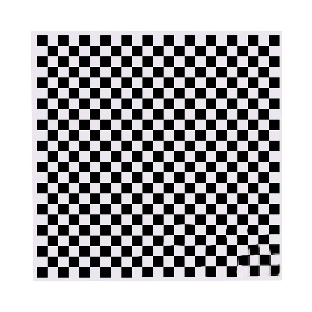 Black Plaid Grease-Proof Baking Hamburger Wax Papers - 200 Piece