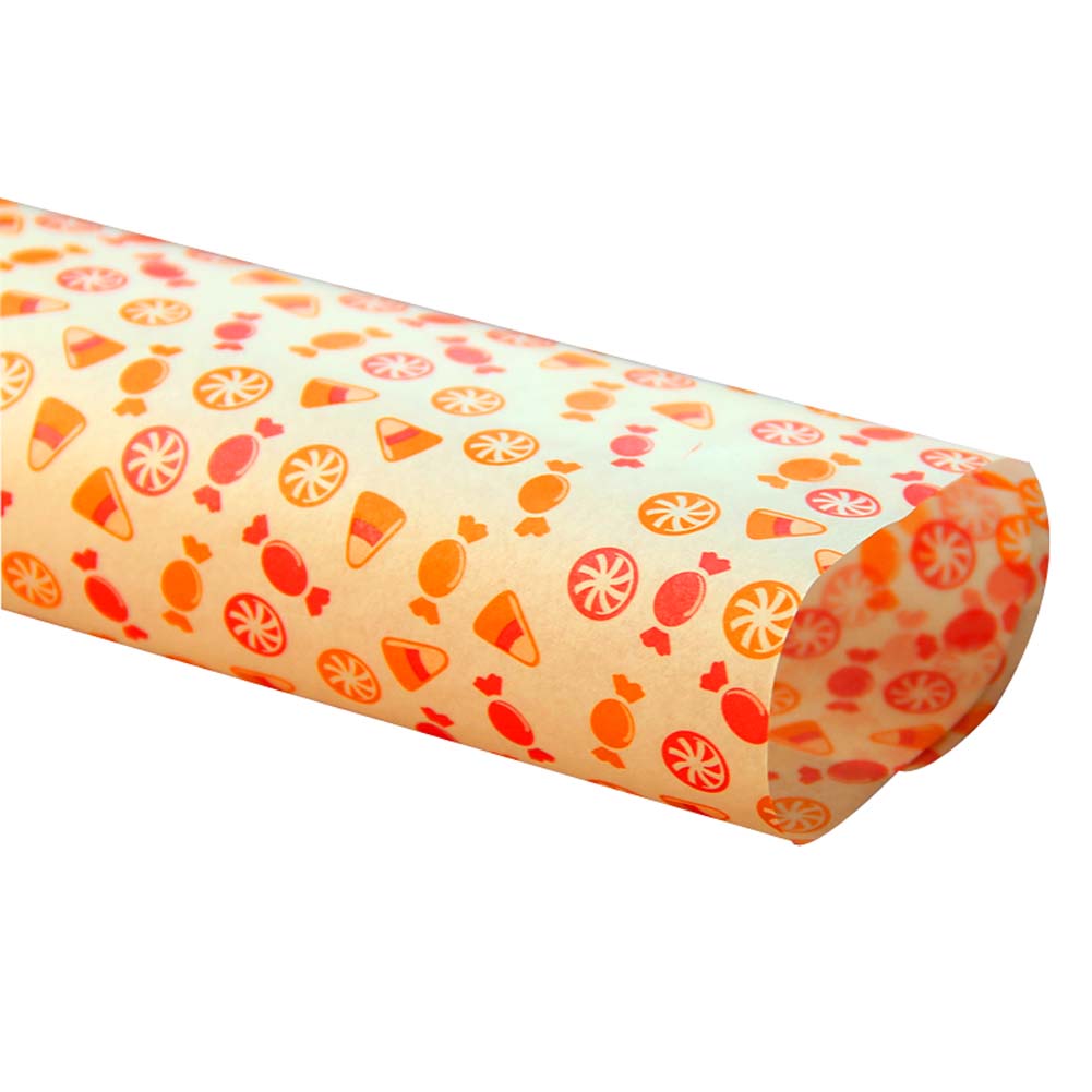 Nougat Food Grade Wax Diy Baking Papers Candy Papers, Orange - 50 Piece